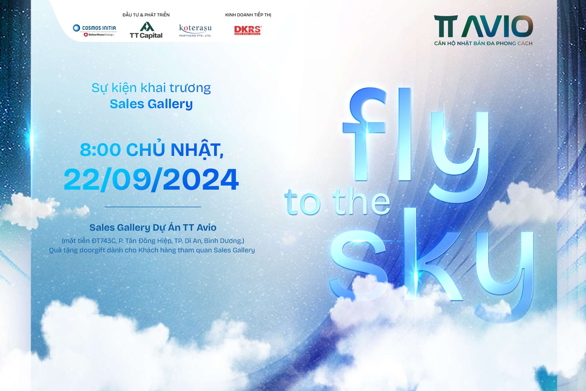 Khai trương SALES GALLERY - Cùng TT AVIO vươn cao "FLY TO THE SKY"